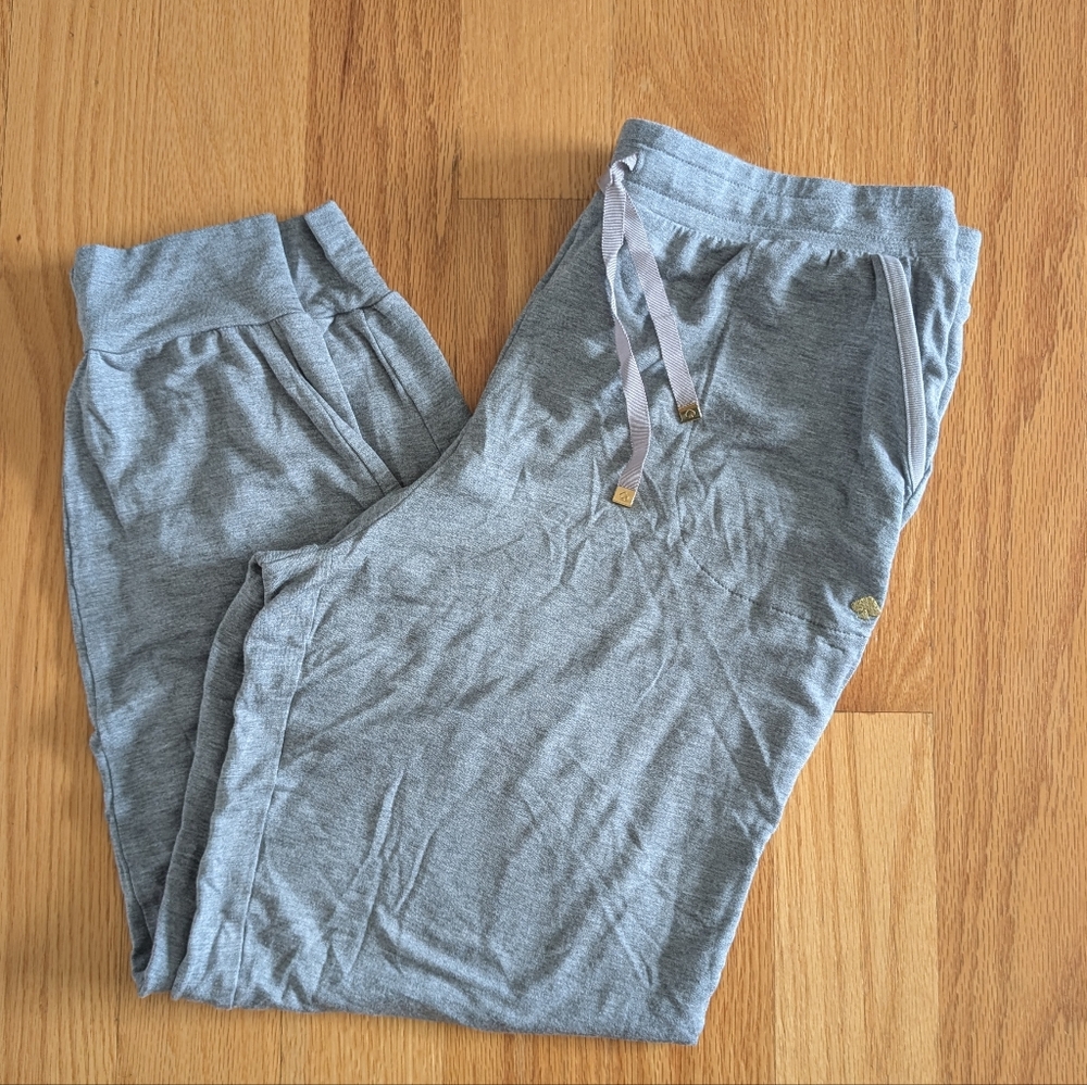 Kate Spade Women's Gray Jogger Lounge Pants With Drawstring Waste Size Large